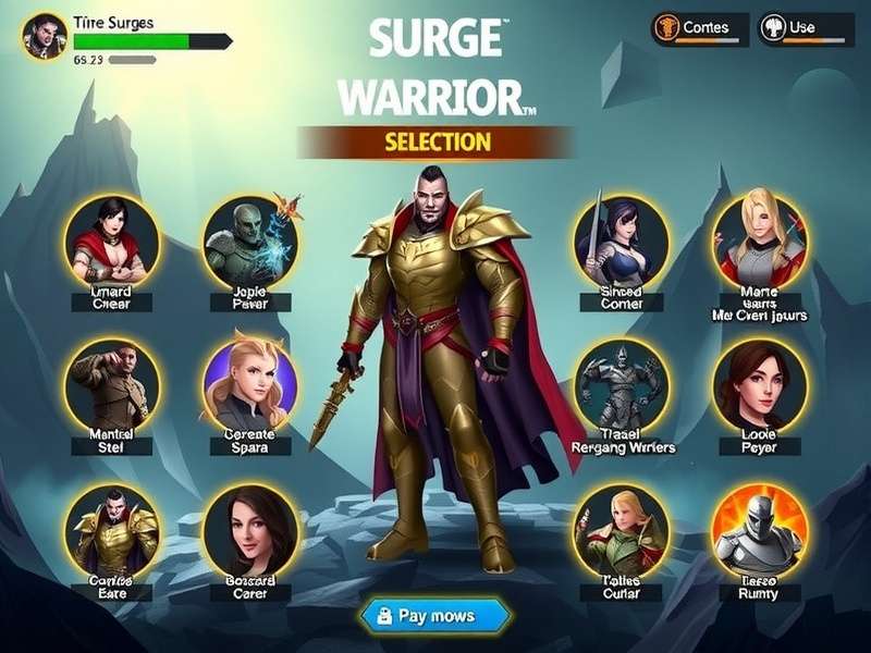 Surge Warrior Character Selection